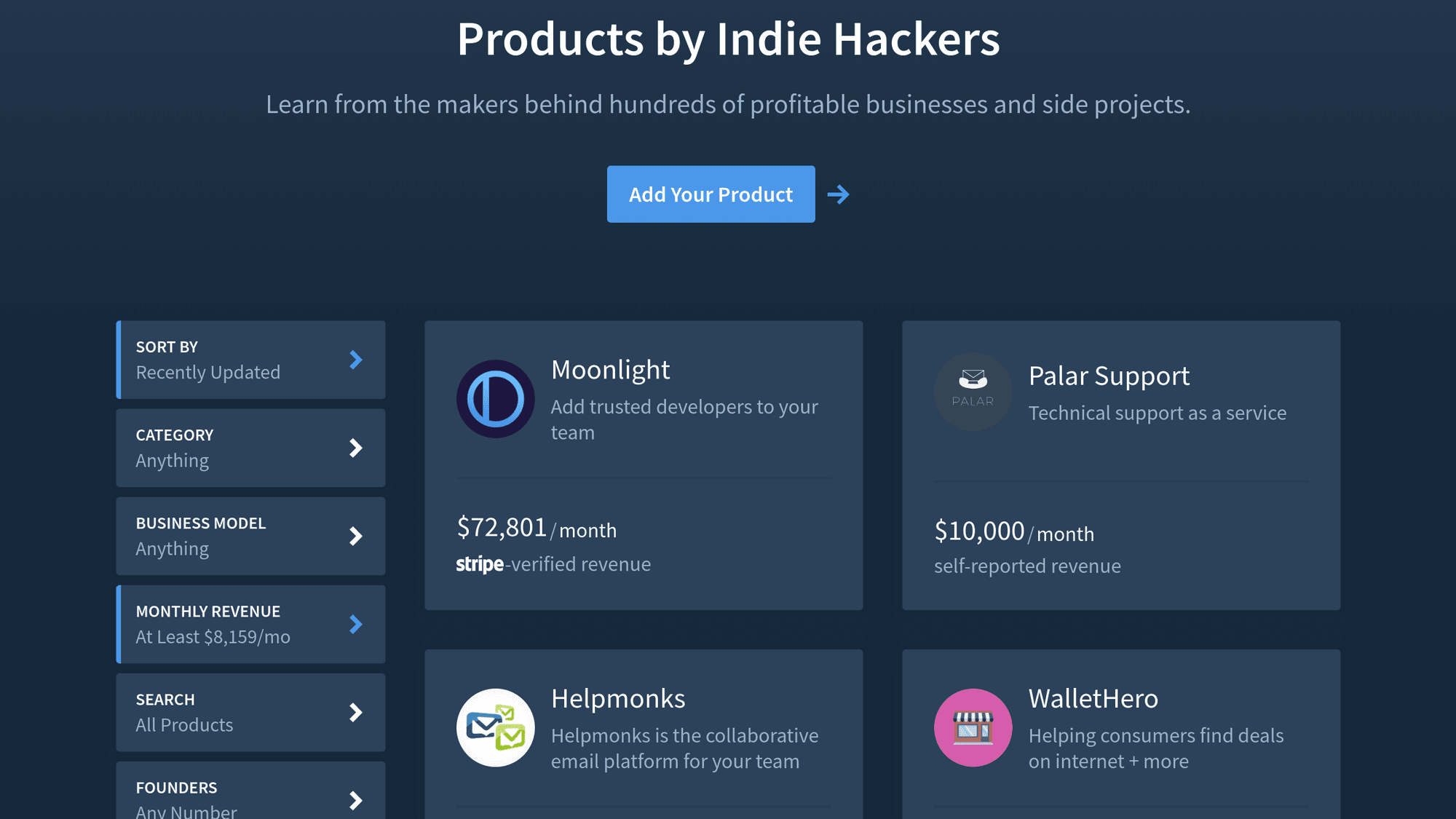 Cover image Unlikely startups making money Indiehackers for Ten Unlikely Profitable Startups Making > $10K/month