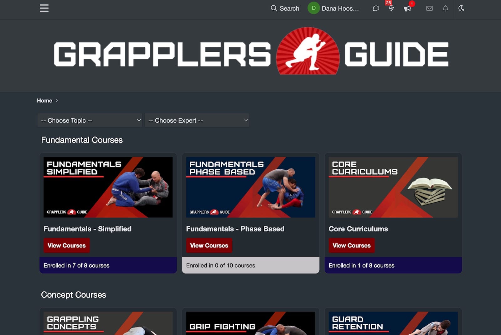 Grappler's guide review screenshot