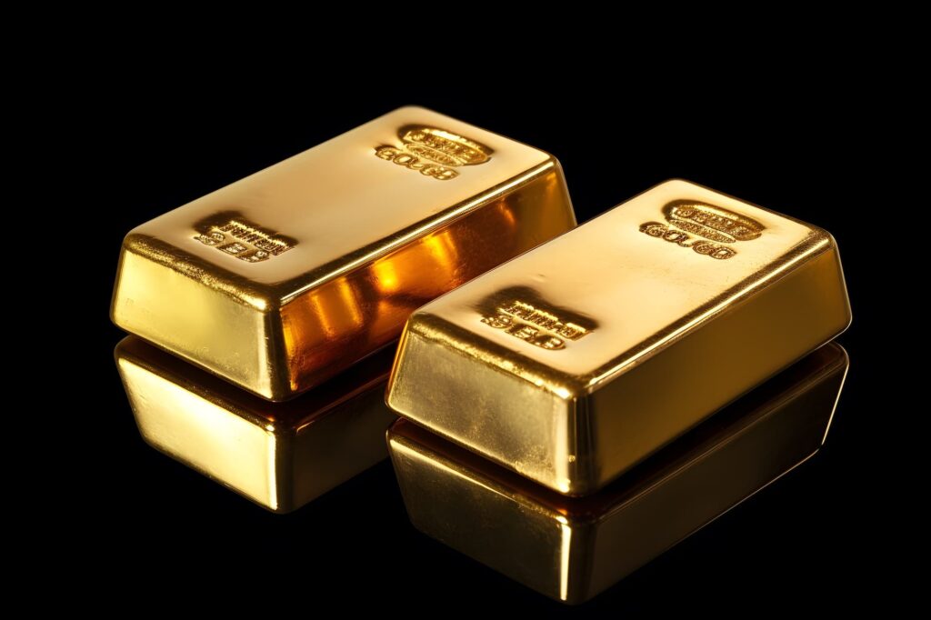 Gold bullion illustration