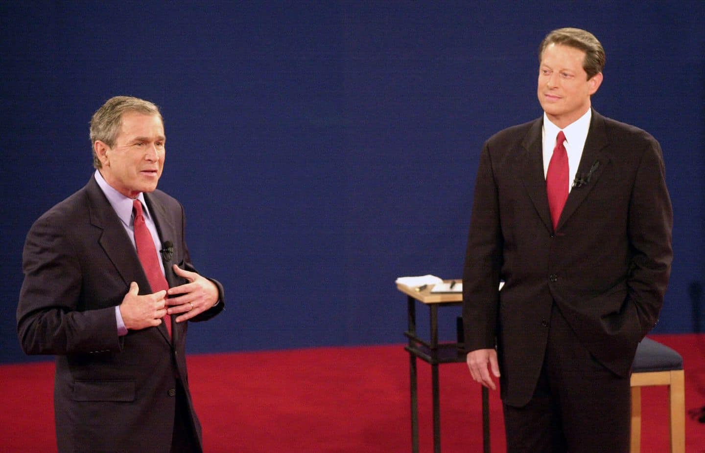 Al Gore and George W. Bush
