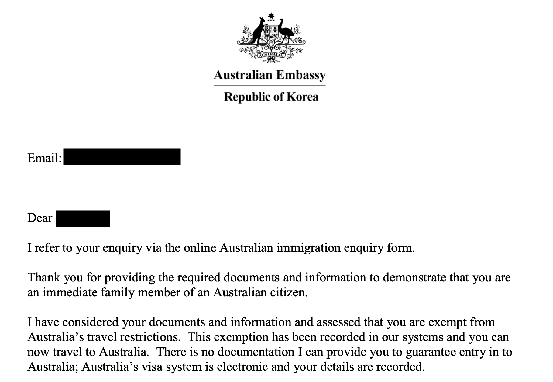 Bring a DeFacto Partner to Australia under COVID rules