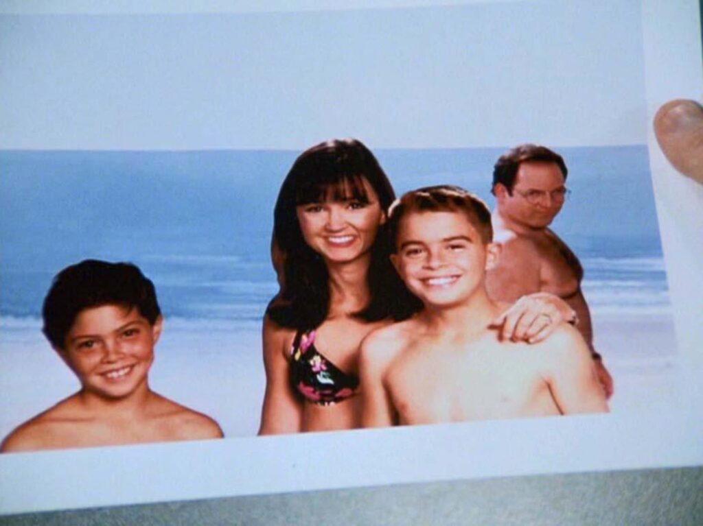 George gets Kruger airbrushed out of a photo with him giving stink-eye to the family.