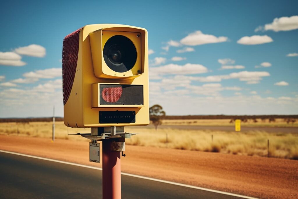 Speeding cameras in Australia — an illustration