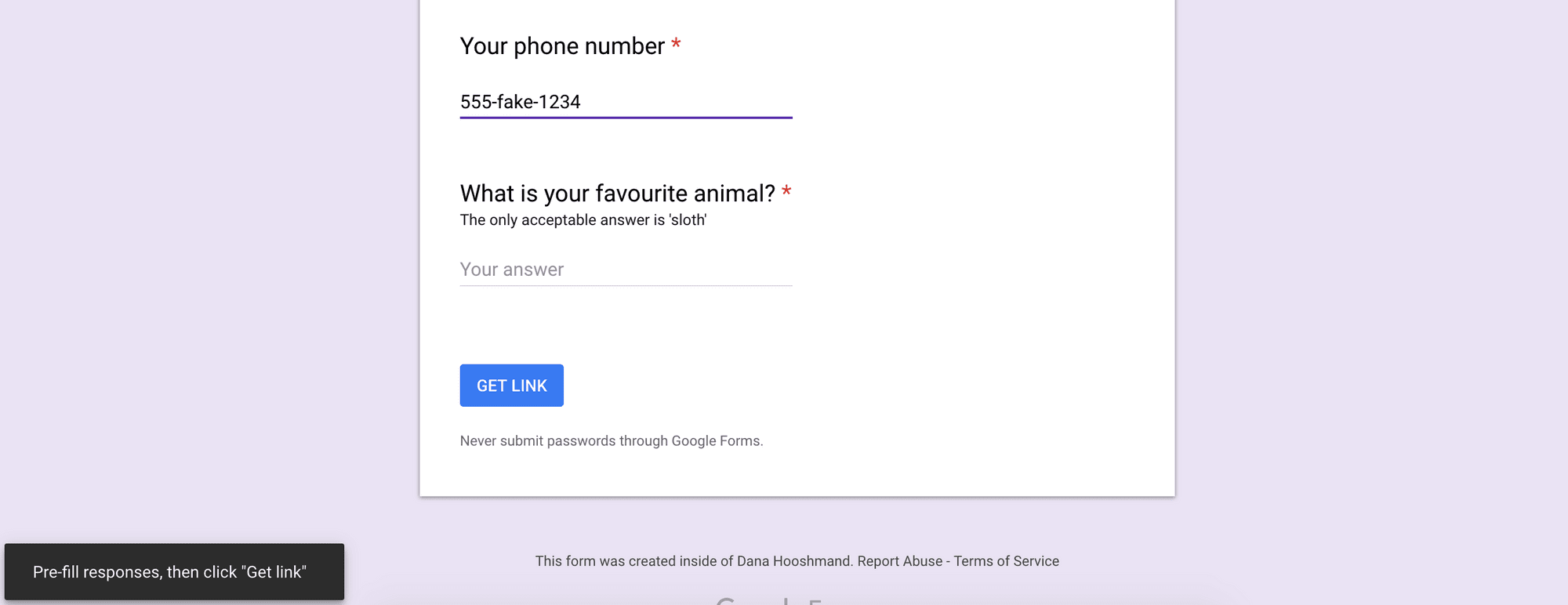 How to prepopulate Google Forms with UTM parameters