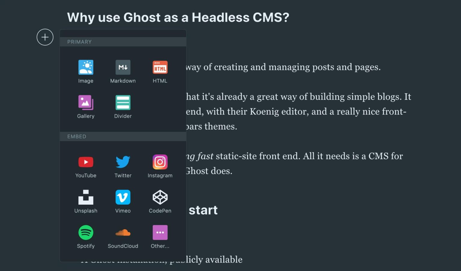 Use Ghost as a Headless CMS with Gatsby and Netlify