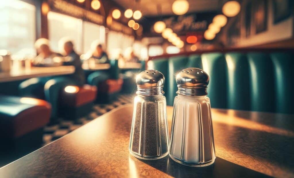 Salt and pepper - basic seasoning for sandwiches