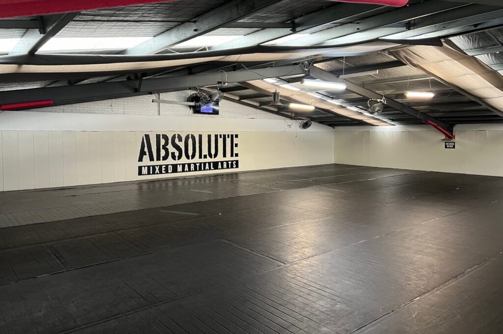 The upstairs grappling room at Absolute Collingwood