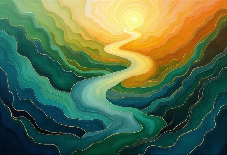 Abstract art of layers in nature