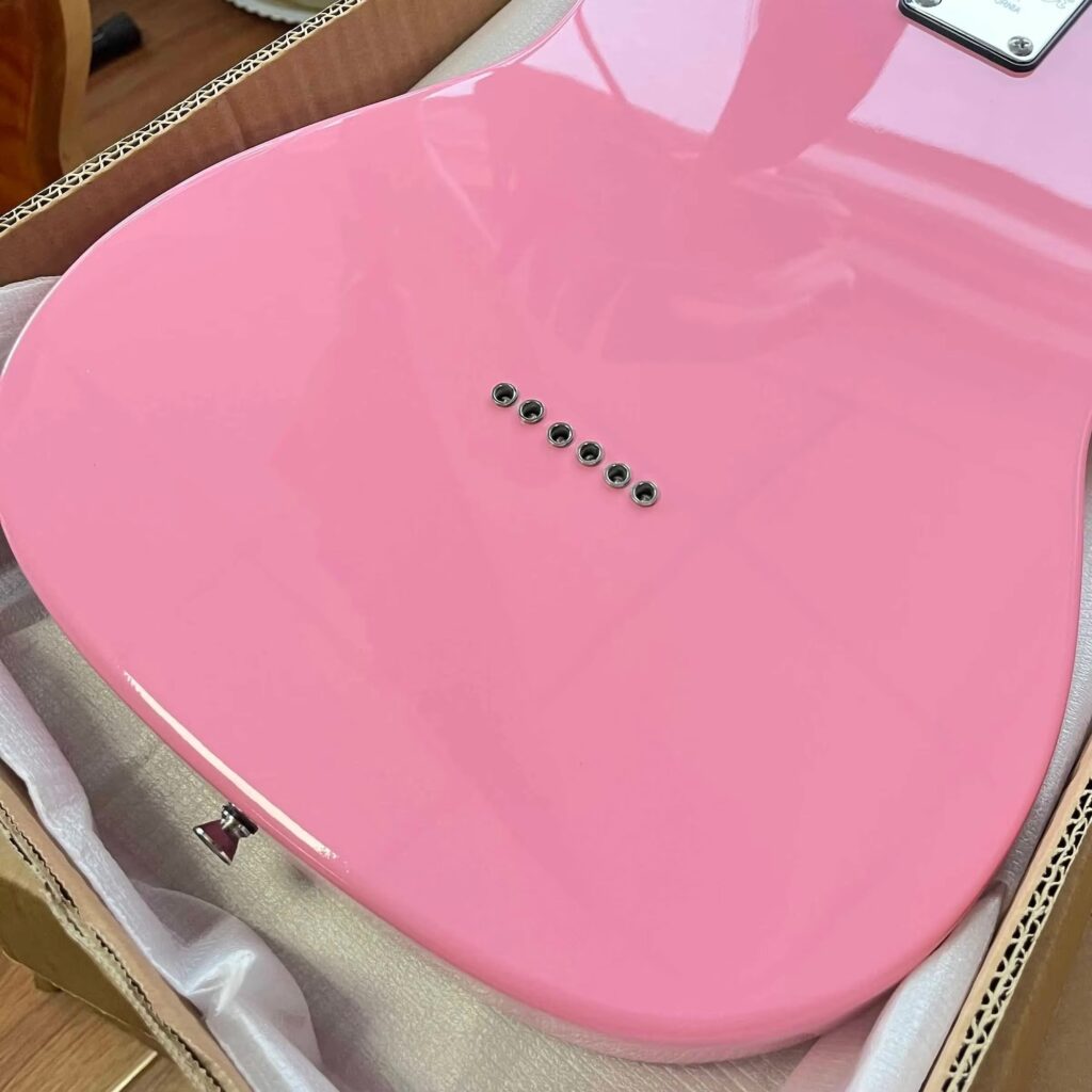 AliExpress Pink Telecaster copy - rear