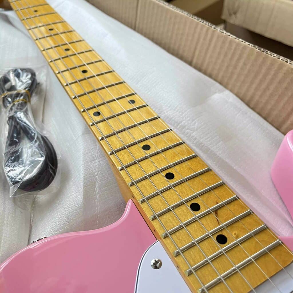 AliExpress Pink Telecaster copy - neck