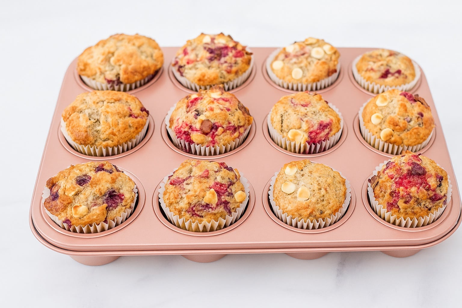 Raspberry chocolate muffins